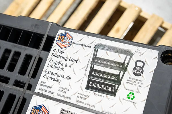 USSM 4-Tier Shelving Unit